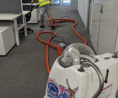 Commercial carpet cleaning larger objects